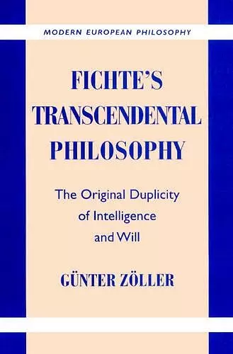 Fichte's Transcendental Philosophy cover