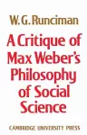 A Critique of Max Weber's Philosophy of Social Science cover
