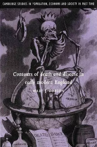 Contours of Death and Disease in Early Modern England cover