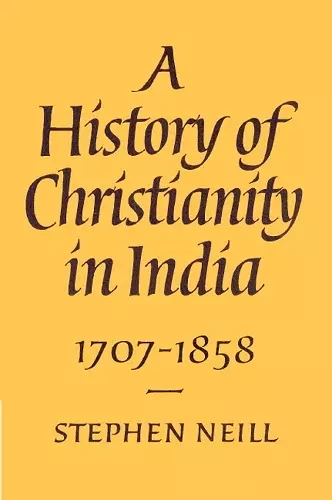 A History of Christianity in India cover