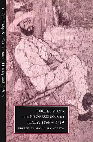 Society and the Professions in Italy, 1860–1914 cover