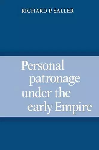 Personal Patronage under the Early Empire cover