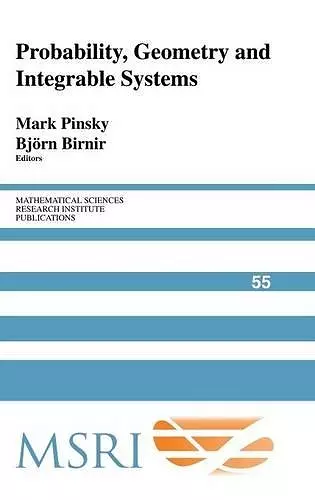 Probability, Geometry and Integrable Systems cover