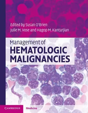 Management of Hematologic Malignancies cover