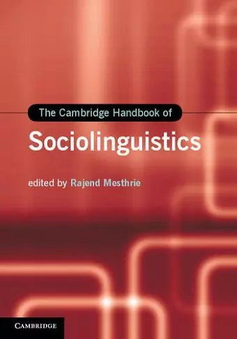 The Cambridge Handbook of Sociolinguistics cover