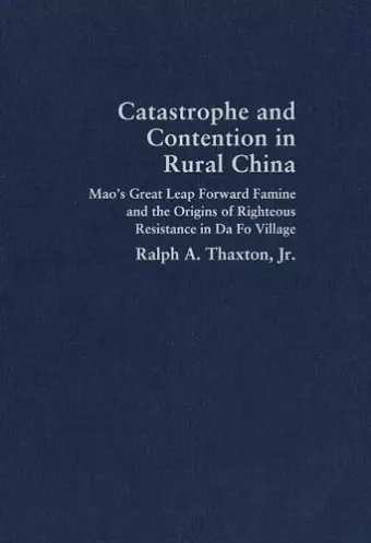 Catastrophe and Contention in Rural China cover