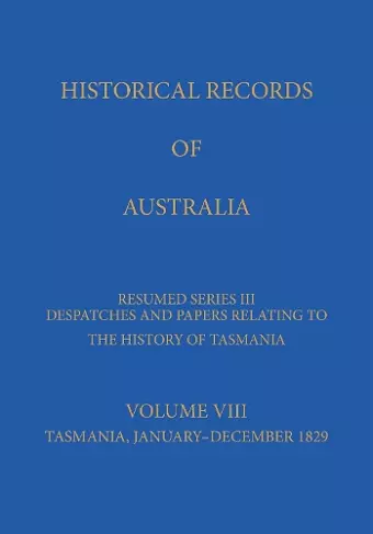 Historical Records of Australia cover