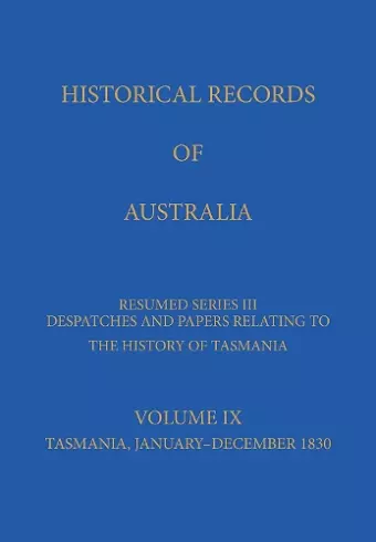 Historical Records of Australia cover