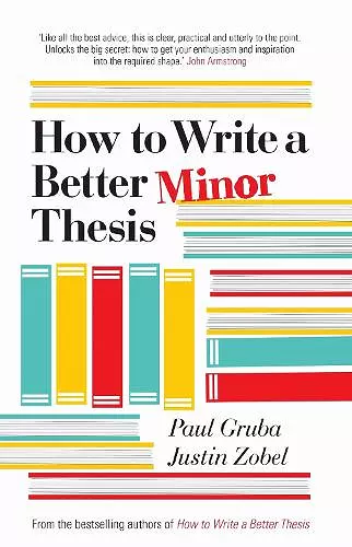 How to Write a Better Minor Thesis cover