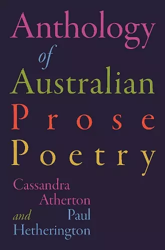 The Anthology of Australian Prose Poetry cover