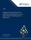 Interpersonal Communication of Affiliation and Dominance in Close Relationships cover