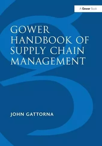 Gower Handbook of Supply Chain Management cover