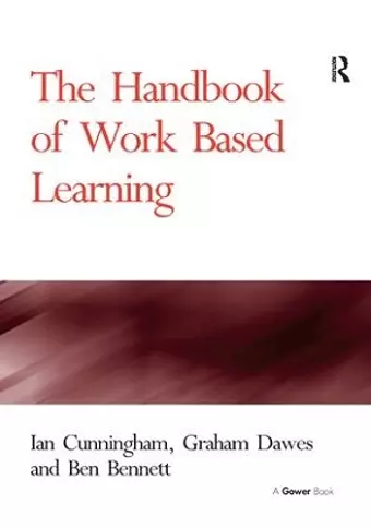 The Handbook of Work Based Learning cover