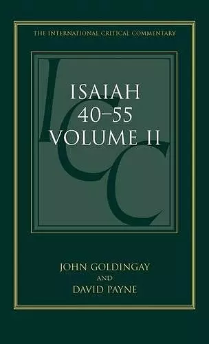 Isaiah 40-55 Vol 2 (ICC) cover