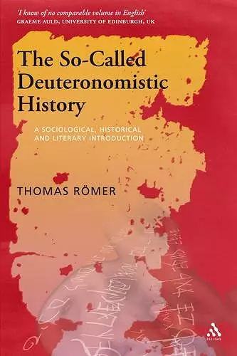 The So-Called Deuteronomistic History cover