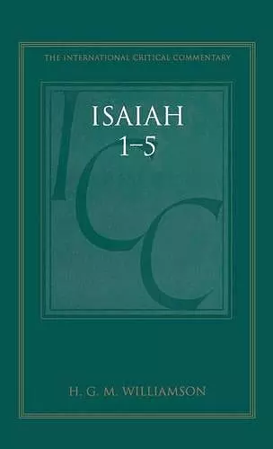 Isaiah 1-5 (ICC) cover