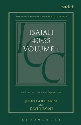 Isaiah 40-55 Vol 1 (ICC) cover