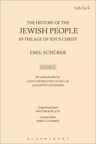 The History of the Jewish People in the Age of Jesus Christ: Volume 3.i cover