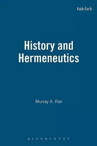 History and Hermeneutics cover