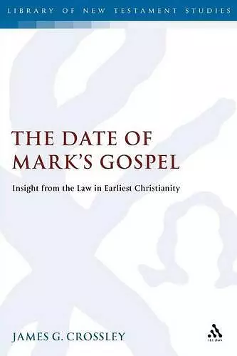 The Date of Mark's Gospel cover