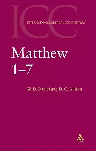 Matthew 1-7 cover