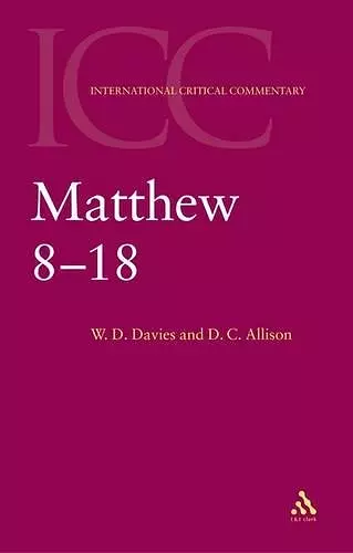 Matthew 8-18 cover