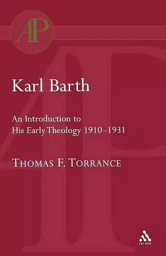 Karl Barth: Introduction to Early Theology cover