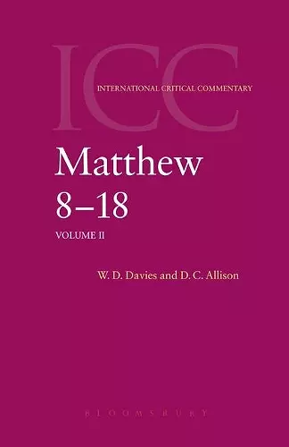 Matthew 8-18 cover