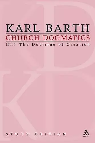 Church Dogmatics Study Edition 13 cover