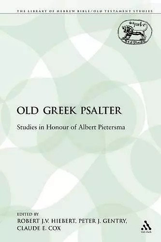 The Old Greek Psalter cover