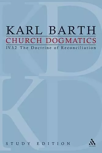 Church Dogmatics Study Edition 29 cover