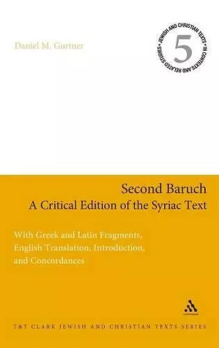 Second Baruch: A Critical Edition of the Syriac Text cover