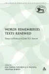 Words Remembered, Texts Renewed cover