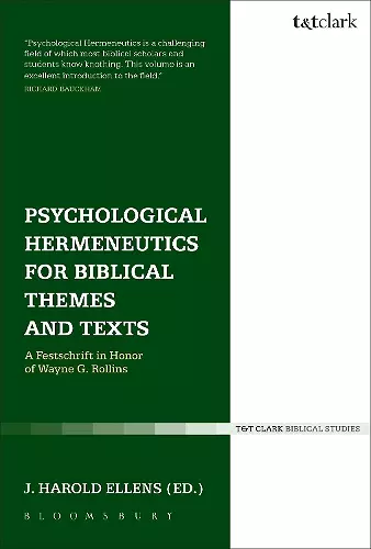 Psychological Hermeneutics for Biblical Themes and Texts cover