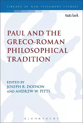 Paul and the Greco-Roman Philosophical Tradition cover