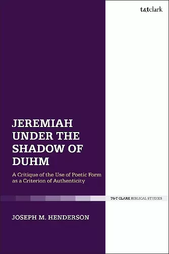 Jeremiah Under the Shadow of Duhm cover