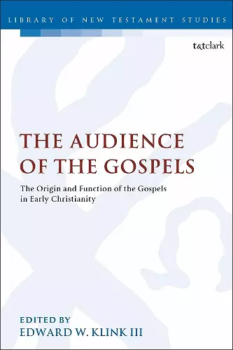 The Audience of the Gospels cover