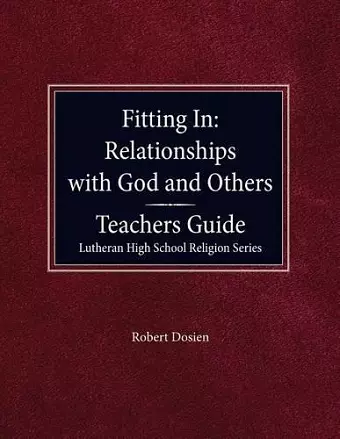 Fitting in: Teacher Guide cover