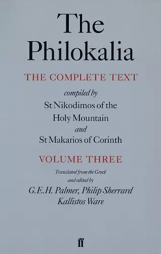 The Philokalia Vol 3 cover