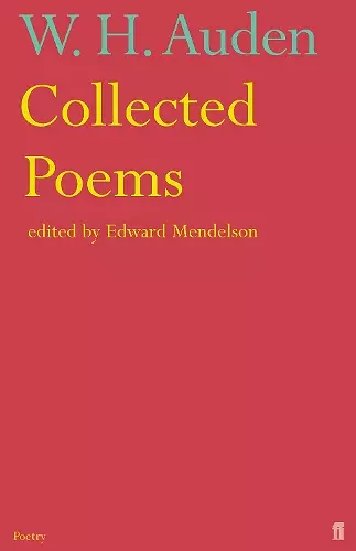 Collected Auden cover