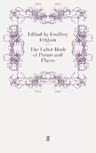 The Faber Book of Poems and Places cover