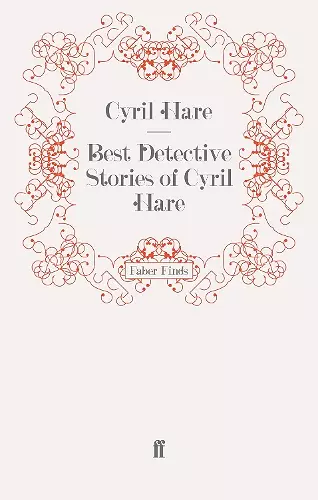 Best Detective Stories of Cyril Hare cover