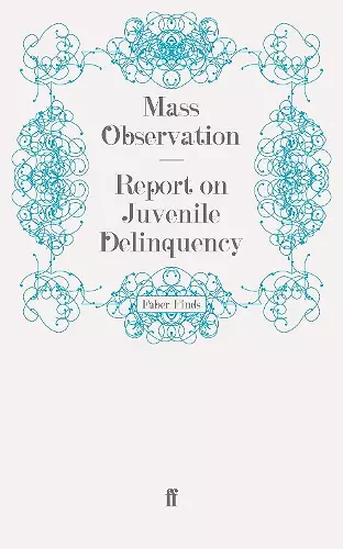Report on Juvenile Delinquency cover