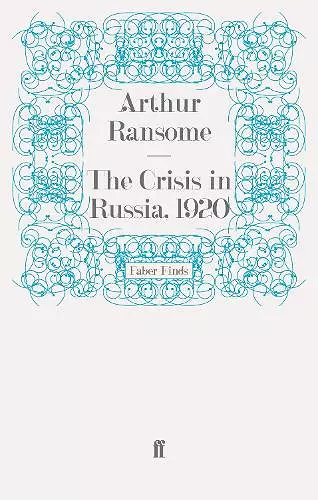 The Crisis in Russia, 1920 cover