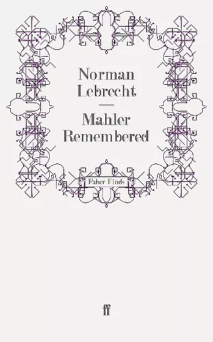 Mahler Remembered cover