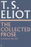 The Collected Prose of T.S. Eliot Volume 3 cover