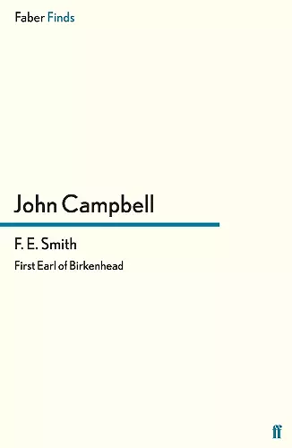 F. E. Smith cover