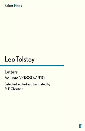 Tolstoy's Letters Volume 2: 1880-1910 cover