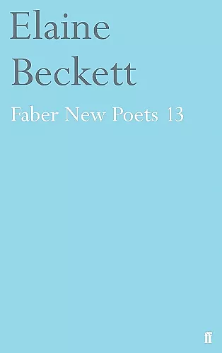 Faber New Poets 13 cover