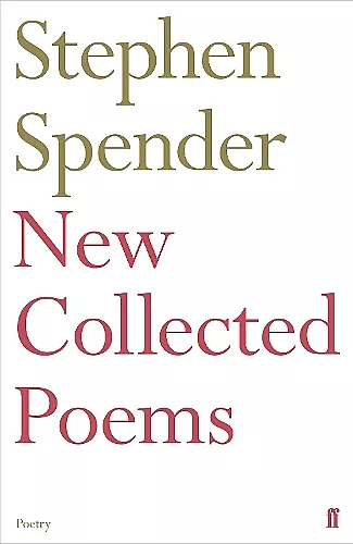 New Collected Poems of Stephen Spender cover